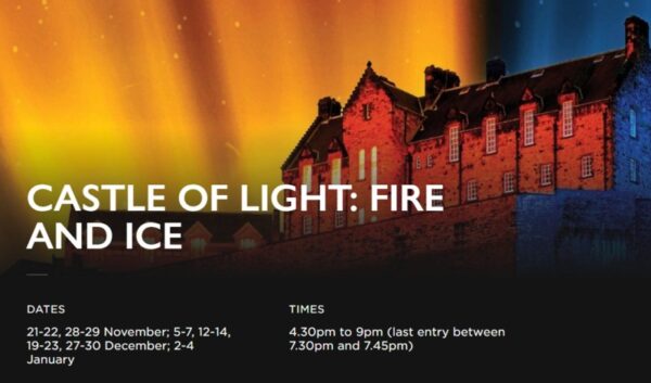 Castle of Light Fire & Ice in Edinburgh