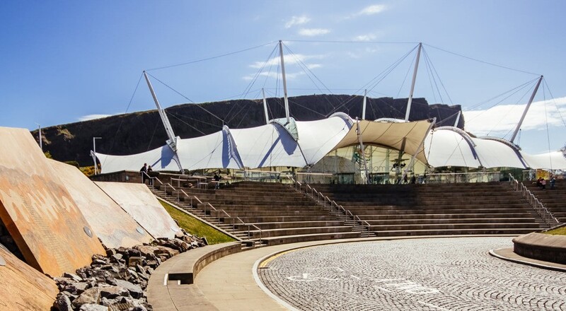 Exterior photo of Dynamic Earth Edinburgh