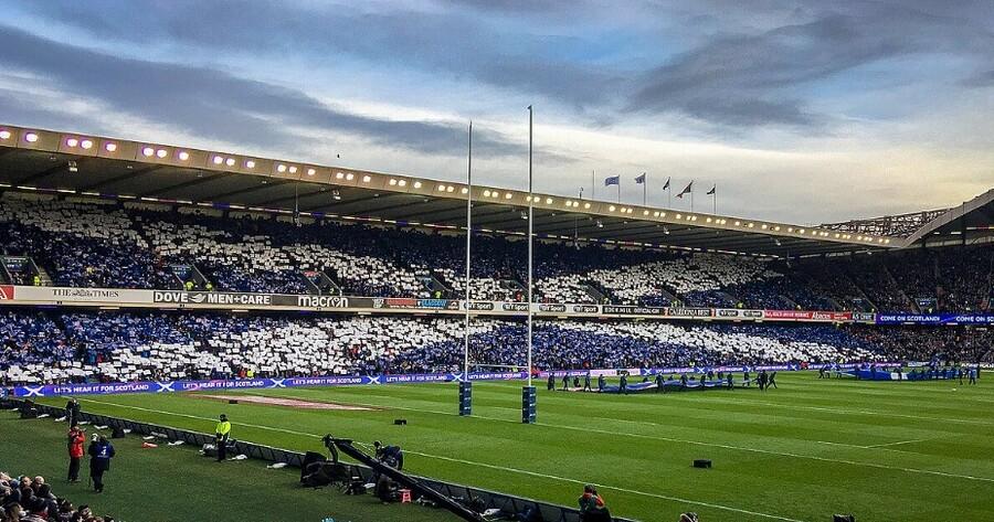 Murrayfield Stadium in Edinburgh Scotland