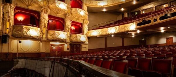 Interior of the King’s Theatre in Edinburgh during redevelopment.