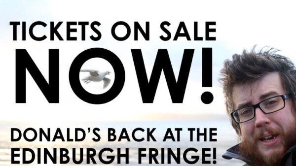 Tickets on sale now for Donald McGinty’s Going Coastal at Edinburgh Fringe 2026