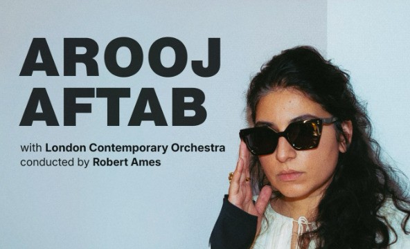 Arooj Aftab performing in Edinburgh with London Contemporary Orchestra