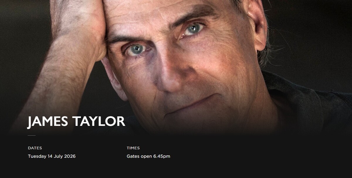 James Taylor concert at Edinburgh Castle in Edinburgh