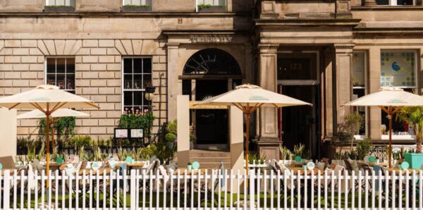 Tigerlily Edinburgh on George Street Edinburgh with outdoor seating