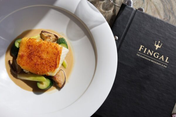 Fish dish at Fingal’s Lighthouse Restaurant and Bar in Edinburgh