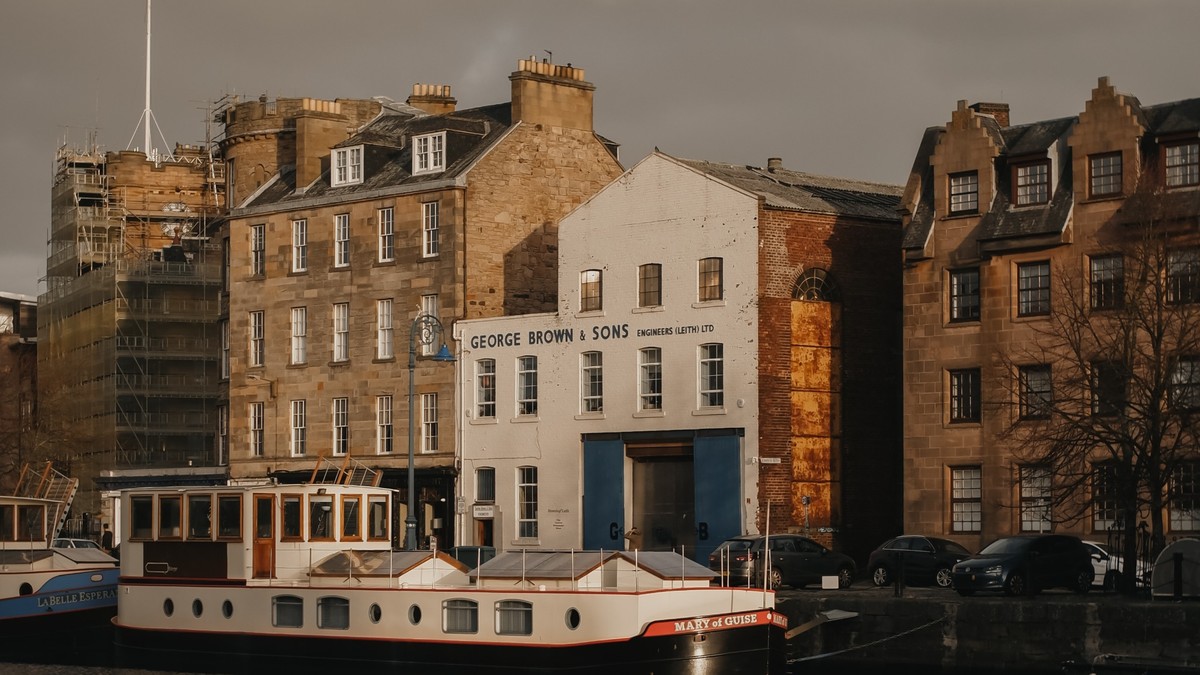 Brown's of Leith building on The Shore in Edinburgh