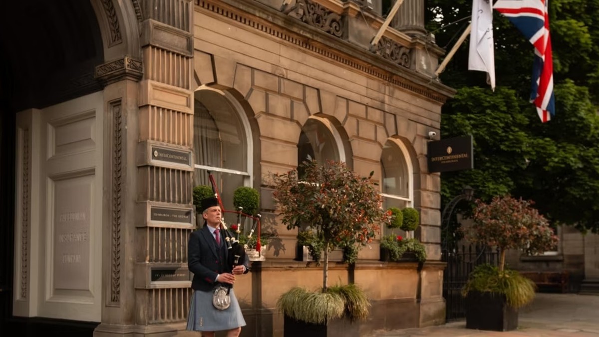 Entrance to InterContinental Edinburgh The George on George Street