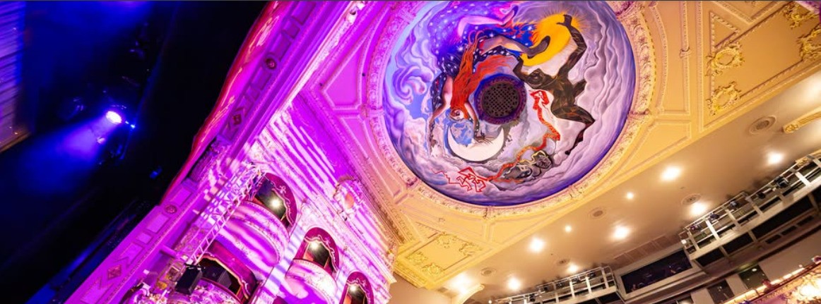 Restored King’s Theatre Edinburgh auditorium and painted ceiling following its reopening