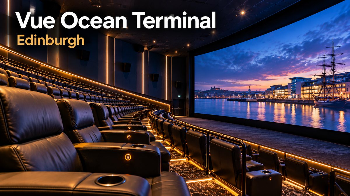 Vue Ocean Terminal Edinburgh cinema auditorium with reclining seats