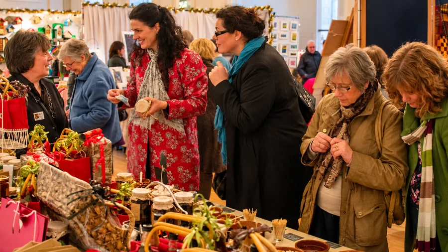 3D2D Christmas Fair at the Assembly Rooms in Edinburgh and the Lothians, Christmas market photograph