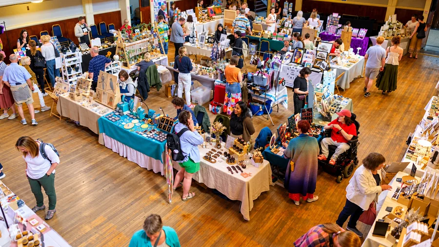 Portobello Town Hall Christmas Makers Markets in Edinburgh and the Lothians, Christmas market photograph