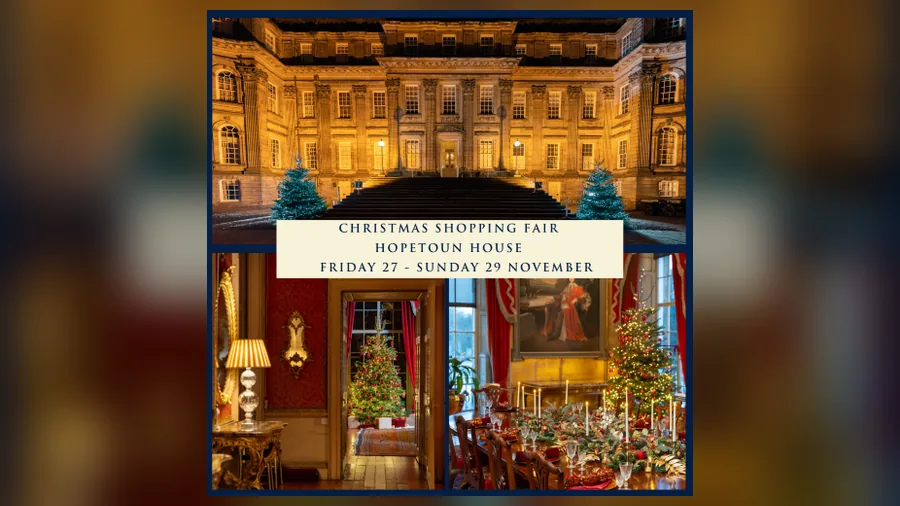 Hopetoun House Christmas Shopping Fair in Edinburgh and the Lothians, Christmas market photograph
